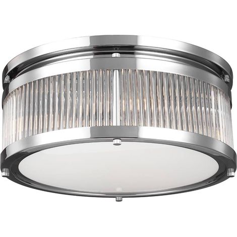 Elstead Paulson - Plafonnier encastré à 4 ampoules pour salle de bain Chrome IP44, G9 (1/5)