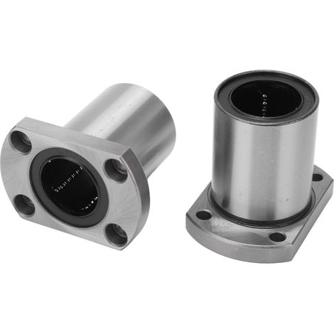 2Pcs Flange Linear Bearing Low Operating Load Smoothly Rotation Point Contact Linear Bearing Replacement