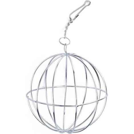 Boule d'alimentation pour rongeurs, distributeur d'alimentation pour lapin, sphère de 8 cm pour cochon d'Inde, hamster, lapin, boule à suspendre, jouet pour lapin, mangeoire à foin pour animaux de com (1/4)