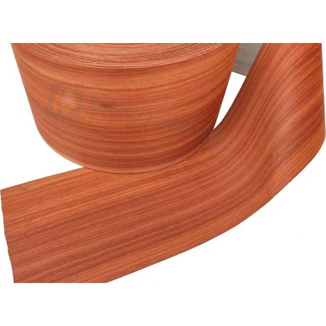 Bordo tranciato impiallacciatura legno precollato da 200 mm varie essenze dimensione disponibile: padouk 200 mm