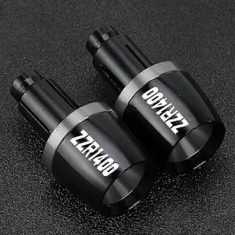Accesorios para motocicleta Kawasaki Zzr1400 Zzr 1400 20062024 2022 2021 2020 2019 Puños de manillar, extremos, tapa de manillar, tapón de extremo (gris con logotipo) (1/5)