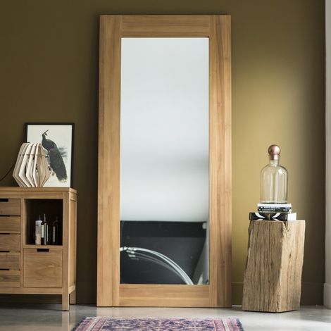 Miroir en bois de Teck Square 200x90 (1/5)