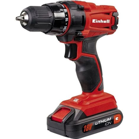 Einhell - Trapano avvitatore a batteria da 18 V, 1 batteria Li-Ion da 1,5 Ah, caricabatterie 4513846