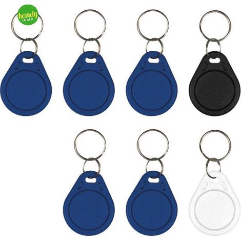 Vimar 40169 ELVOX 7 chiavette RFID a transponder Mifare (n.2 per configurazione e n.5 per utenti), ideale per sistemi di allarme, chiamate di emergenza e segnalazione