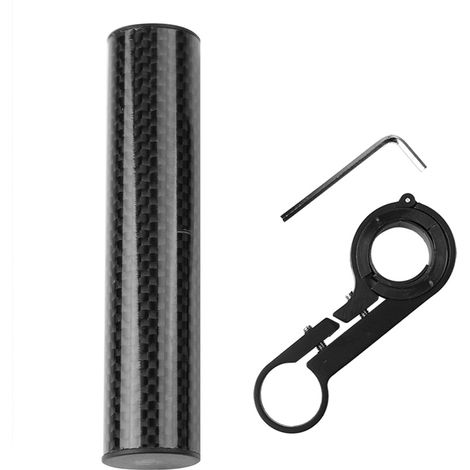 Support de téléphone et lampe pour vélo avec tube en carbone noir de 10cm (1/5)