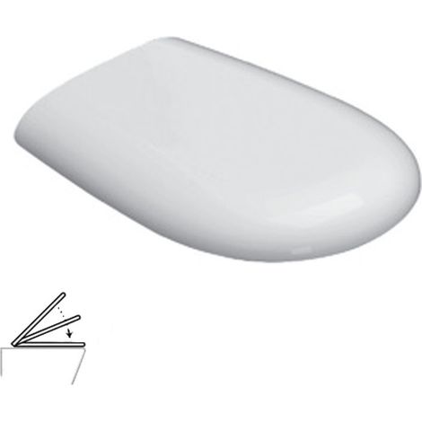 Weißer Sitz mit Soft-Closing – Ceramica Dolomite Grace (1/2)