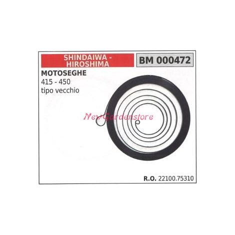 Molla avviamento SHINDAIWA motosega 415 450 tipo vecchio 000472