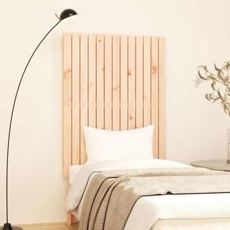 Tête de lit murale,Panneau de lit,Décoration murale 82,5x3x110 cm Bois massif de pin XZZ34845 (1/5)