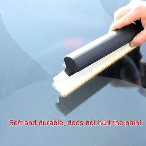 Raclette Silicone pour Voiture, Grattoir à Eau avec Poignée Ergonomique, Lame Souple pour Séchage Vitres, Pare-brise, Miroirs, Porte de Douche, Salle de Bains - Nettoyage Auto et Maison (1/5)