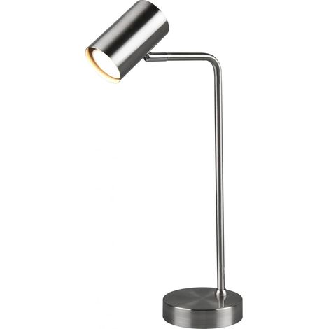 Lámpara de mesa cilíndrica Marley Nickel Spot H45 Trio Lighting