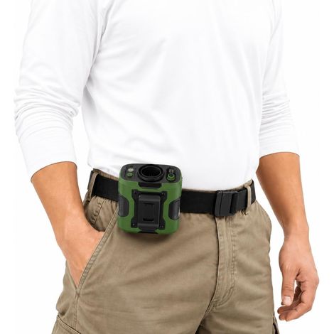 Ventilateur de Ceinture pour Chantier et Travail en Extérieur, Refroidissement Puissant 12 m/s, 100 Vitesses Réglables, Autonomie jusqu’à 24H, Ventilateur à Clip avec LED, Recharge USB-C (1/5)
