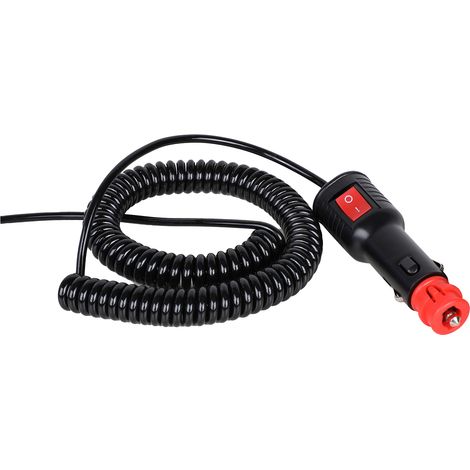 Cavo spiralato con spina agricola on/off 3,5m