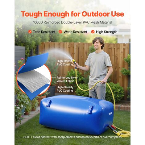 Réservoir d'Eau Souple 540 L Vessie de Stockage Eau Pliable Sac (1/5)
