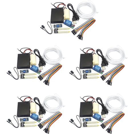 Kit de bricolage pour module d'irrigation automatique 5X : module d'arrosage automatiquedétection de l'humidité du solpompage automatique de l'eau (1/5)