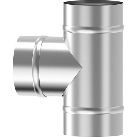 100 mm T en Forme Connecteur de Conduit Répartiteur 3 Voies Connecteur de Tuyau en Acier Inoxydable Adaptateur de tuyau (1/5)