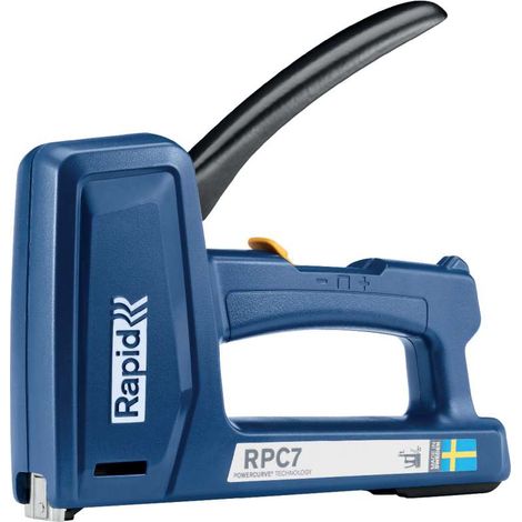 Rapid Fissatrice RPC7 7 in 1 Blu per Tappezzeria Cavi e Moquette