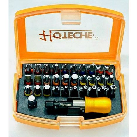 Inserti per avvitatore in kit da 32 pezzi completo di adattatore magnetico (1/3)