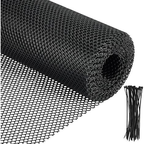 Plastic Wire Mesh Fence Garden Fence with Twisted Ties for Poultry Fence for Animals Flowers Gardening Thickness