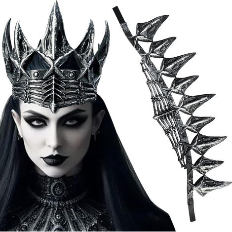 Crow Crow – PP Regolabile  Cerchietto per capelli a forma di tiara  Costume di Halloween (1/5)