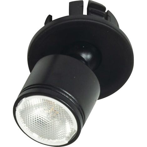 Luminaria de empotrar FlexSpot negro 12 V 1.3 W emotion L&S
