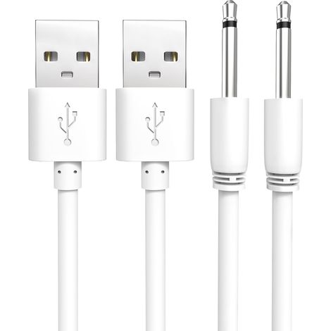2.5mm DC Charging Cable, USB A to 2.5mm Fast Charge Cable (2PCS, 0.8M) (1/5)