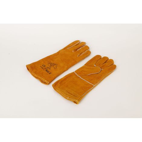 Elektroschweißhandschuhe, flammhemmender Draht, verdickte, rutschfeste Balsamhandschuhe aus ganzem Rindsleder