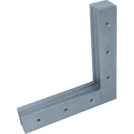 HELPMATE - 12 pezzi angolo piatto 160x160x30mm - connettore in legno zincato e passivato blu - angolo con eccellente protezione dalla corrosione, stabile e durevole - montaggio semplice
