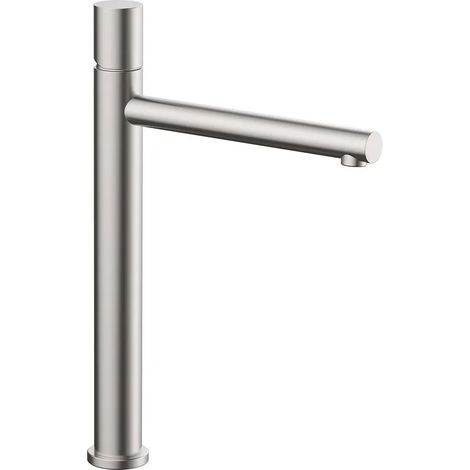 Miscelatore lavabo alto satinato senza leva in acciaio inox Gemini (1/5)