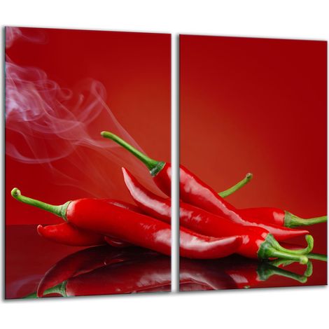 Tagliere in vetro 2x 30x52 chili (1/5)