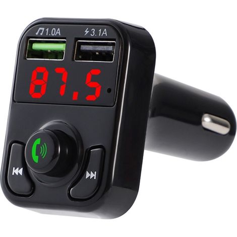 Neuer X3 Dual USB Auto-FM-Transmitter mit Bluetooth-Freisprecheinrichtung und Bluetooth-MP3-Player – Englische Farbboxverpackung (1/3)
