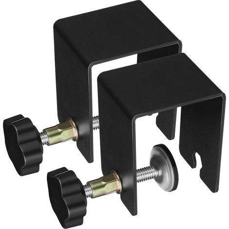 Pinces de Fixation Gain de Temps pour Tiroir Lot de 2 en Acier Noir Serrage-joints Robustes et Sûrs pour Travail du Bois et Installation sur Bureau (1/5)
