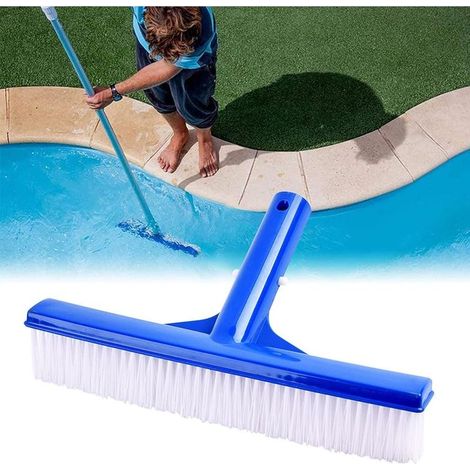 Piscine Tête de Brosse,Piscine Balai Brosses,Brosse de Nettoyage pour Piscine Outil,Piscine Aluminium Brosse de Nettoyage,Piscine tête de Brosse en Plastique,Piscine Brosse de Nettoyage (Bleu) (1/5)