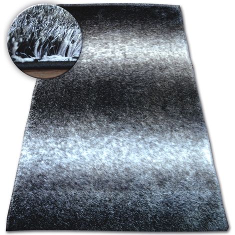 Teppich Shaggy SPACE 3D B315 schwarz/grau black 120x170 cm