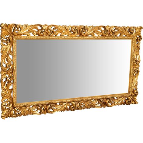 Biscottoni Specchio grande da terra e parete 200x112x6 cm Specchio da parete grande stile barocco