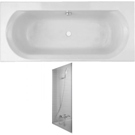 JACOB DELAFON Bañera Elise derecha dos plazas + mampara de bañera 170 x 75