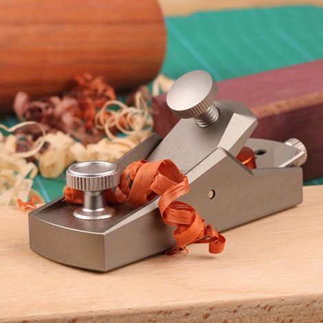 Rabot à Bois en Aluminium Mini – Manuel, Design Européen, Semelle Plane – Outil de Menuiserie DIY (1/4)