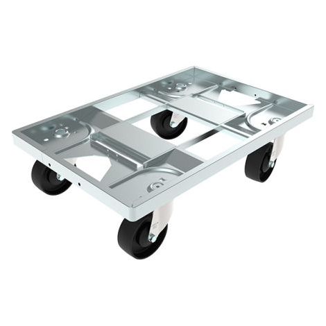 Plateau roulant RS PRO, en Acier, Capacité de charge 300kg, Dimensions 400mm x 600mm ( Prix pour 1 )