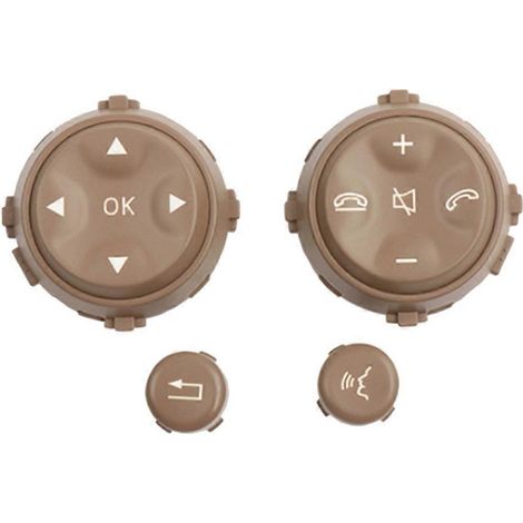 Pommeau de volant multifonction pour Mercedes-Benz Classe S W221 (2006–2009) et CL W216 (2007–2013), beige, accessoires auto (1/5)