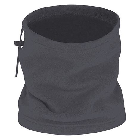 Braga de cuello y gorro polar con cordón regulador y freno, en varios colores, de tejido polar y anti-pilling ALPINE  Gris carbón