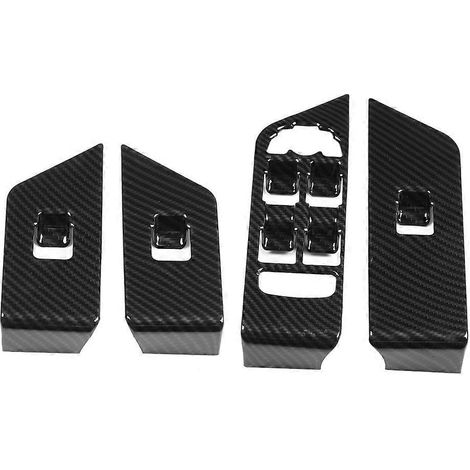 Cadres de protection en fibre de carbone en 4 pièces pour boutons de lève-vitres Land Rover Range Rover Evoque 12-17 (1/5)