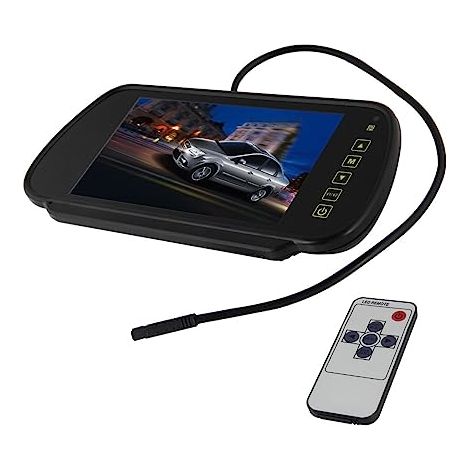Monitor per auto LCD TFT da 7 pollici, specchietto retrovisore, telecamera di retromarcia, monitor per auto (1/5)