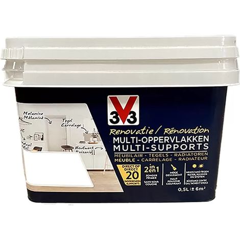 Peinture V33 Rénovation Multi-Supports Blanc 0,5 L