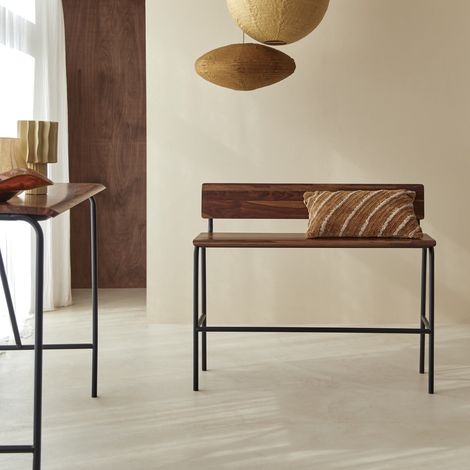 Tikamoon Talia Banc en palissandre H 102 cm × L 120 cm × P 46 cm (1/5)