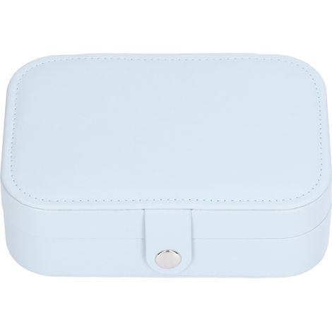 Grand étui de voyage pour bijoux, grande capacité, cuir durable, style simple, boîte multifonction pour bagues et boucles d'oreilles (1/5)