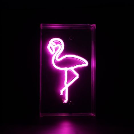 Lampe de table flamant rose néon FM-WN33