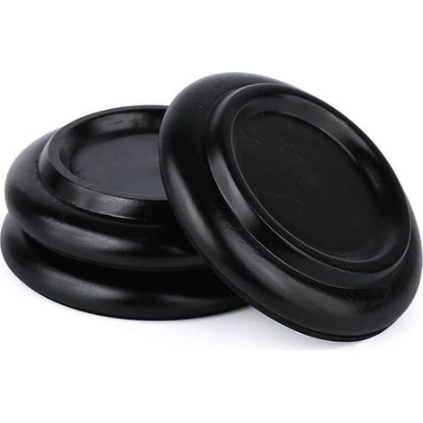Patins de roulettes pour piano - Lot de 3 - Bois massif et mousse - Réduction du bruit et protection du sol - Pour pianos à queue (1/3)