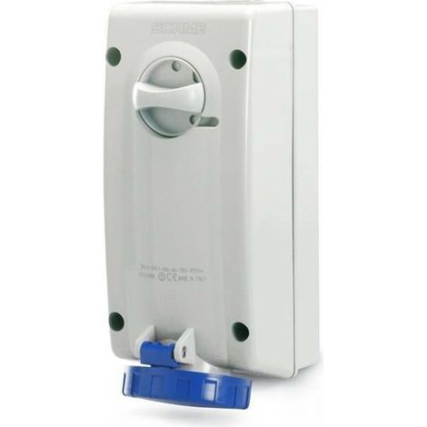 Verriegelte drucke 2p+e 16a 230v 6h blau farbe 561.1683