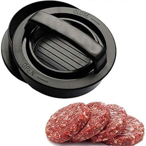 Presse à hamburgers, moule antiadhésif pour préparer de délicieux hamburgers farcis et classiques, galettes de forme parfaite (1/5)