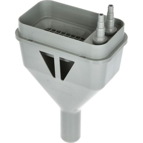 Entonnoir de vidange avec raccords de tuyaux