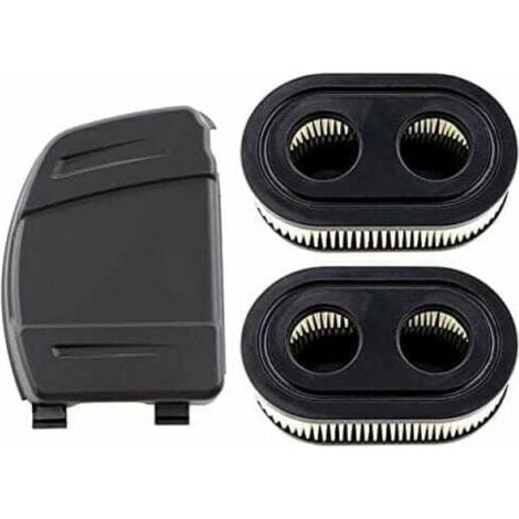 2er-Set Luftfilter mit Luftfilterabdeckung für Briggs & Stratton 550E, 575EX, 575IS, 625EXI, 650EXI, 675EXI, 675IS Motoren, ersetzt Teile 594106, 798339, 798452, 593260.